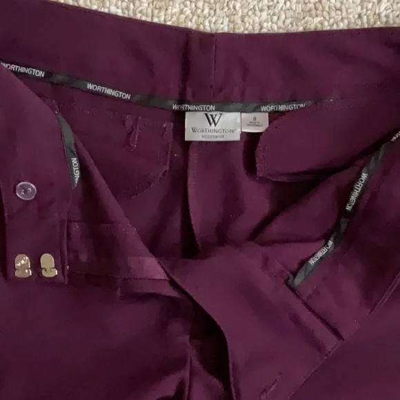 WORTHINGTON Women's (Size 8) Straight Leg Dress Pants Stretch - Picture 7 of 7